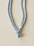 Stainless Steel Blue Ice Paracord Necklace