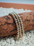 Gold Filled Beaded Stretch Bracelet (5mm)