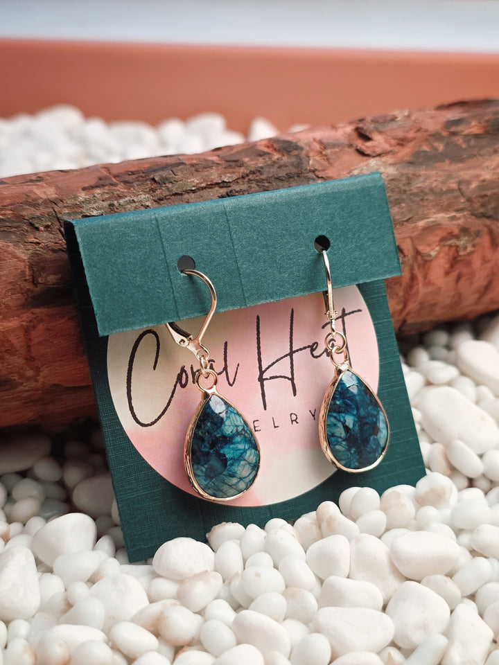 Gold-Filled Apatite Teardrop Earrings
