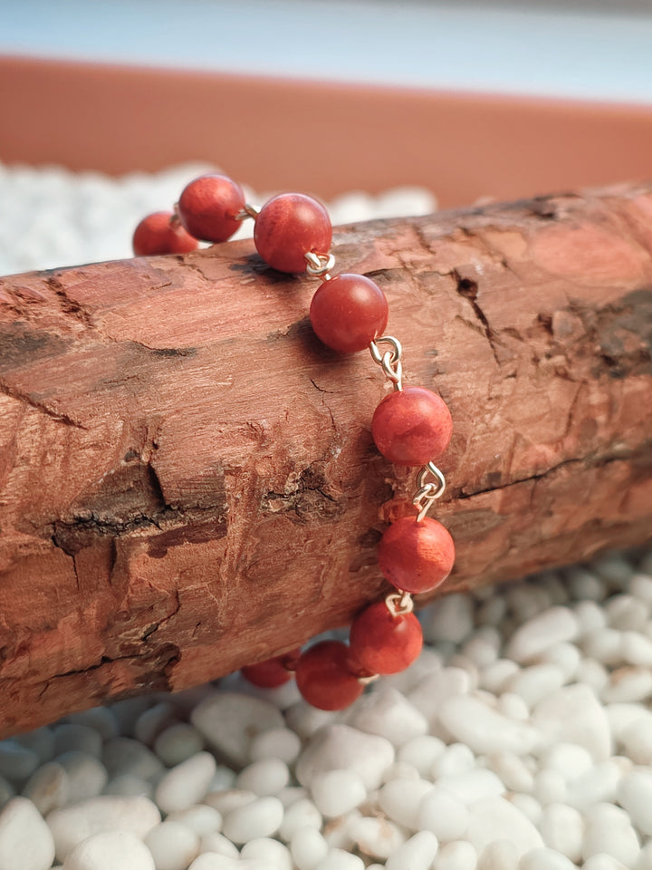 Beaded Coral Bracelet