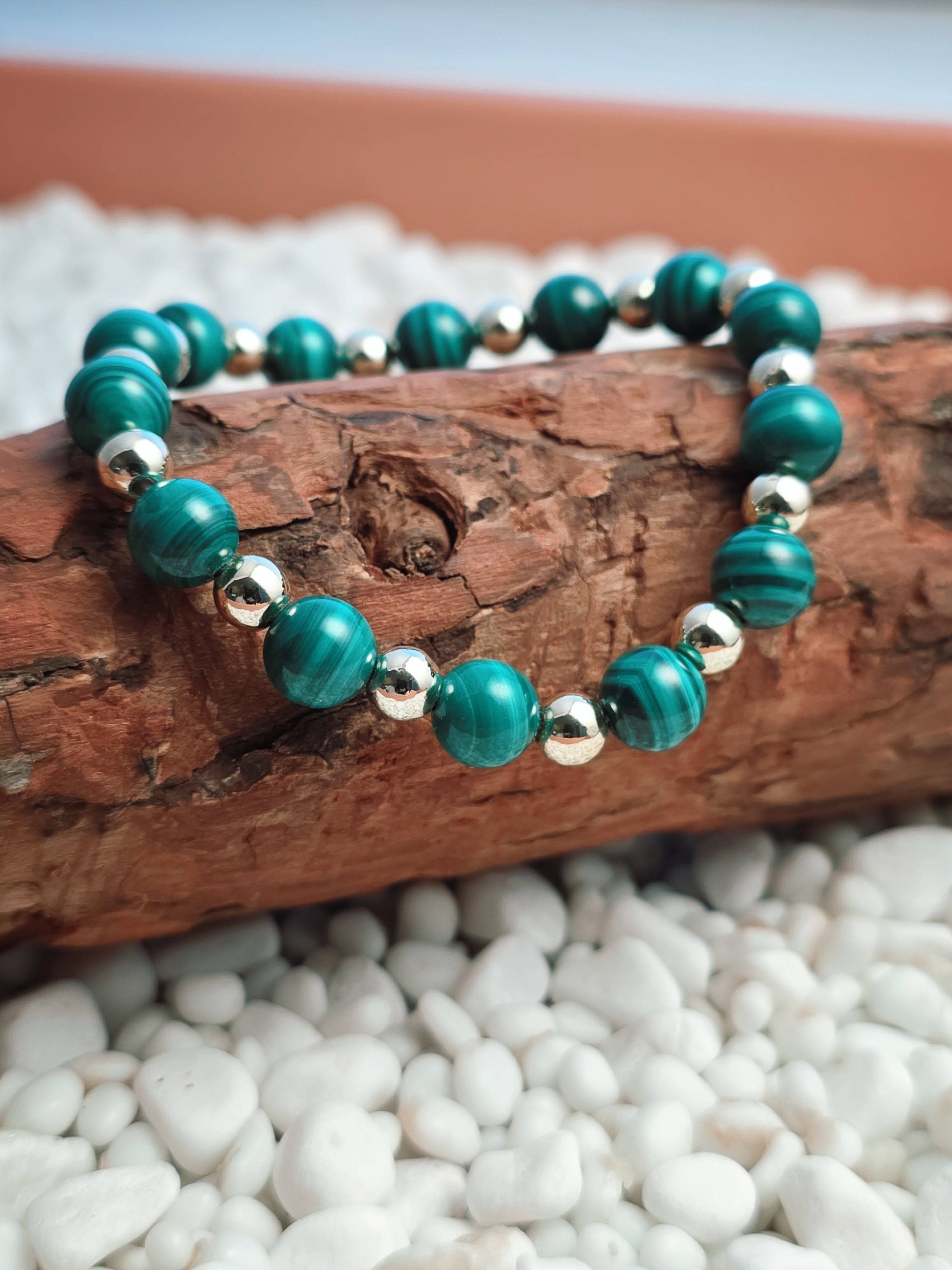 Gold Filled Malachite Classique Bracelet