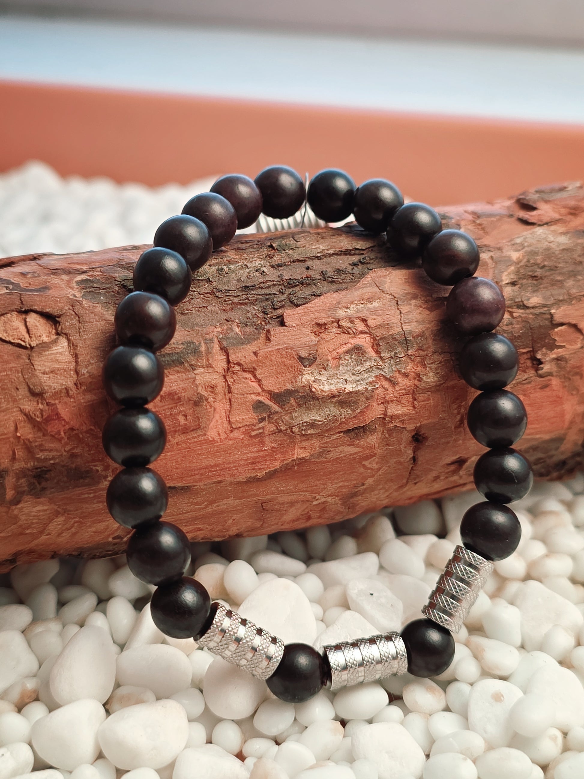 Static Hum Ebony Wood Bracelet