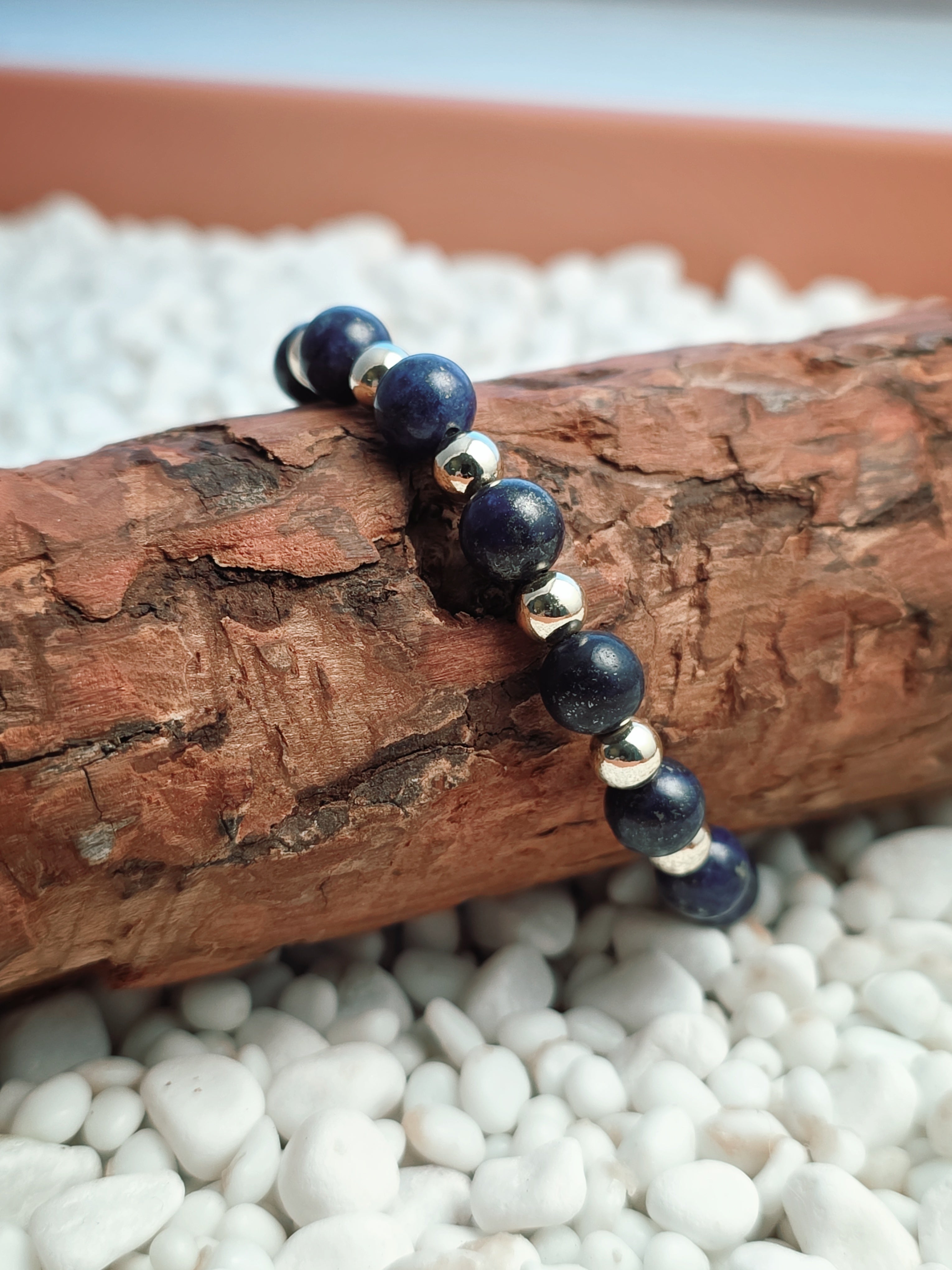 Gold Filled Lapis Lazuli Classique Bracelet