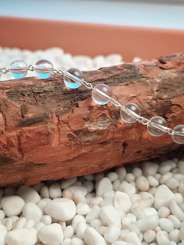 Crystal Quartz & Sterling Silver Bracelet