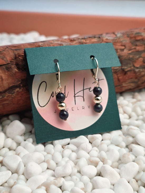 Gold-Filled Lapis Lazuli Classique Earrings